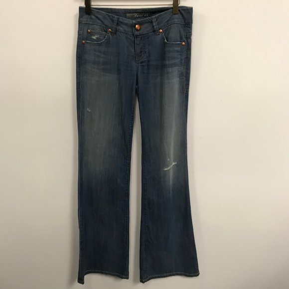 NWOT Level 99 Five-Pocket Flared Wide Leg Jeans - Picture 1 of 3